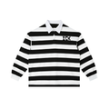 Color Block Stripe Polo Shirt